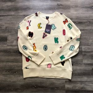 NWT Rowing Blazers x Target Alphabet Crewneck Sweatshirt Unisex Size Medium